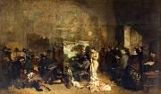 Gustave Courbet The Artists Studio painting